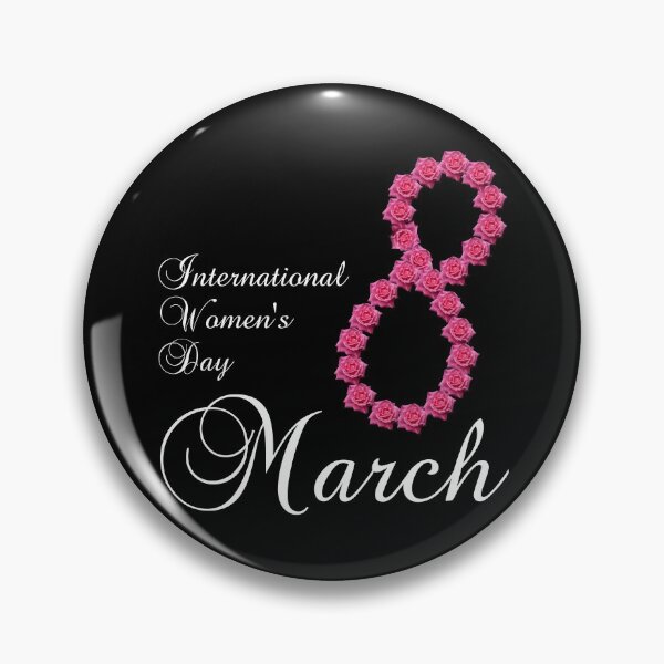 Item preview, Copy of International Women's Day Pink Rose Flower 8 March 2023 Gift designed and sold by r-silver.