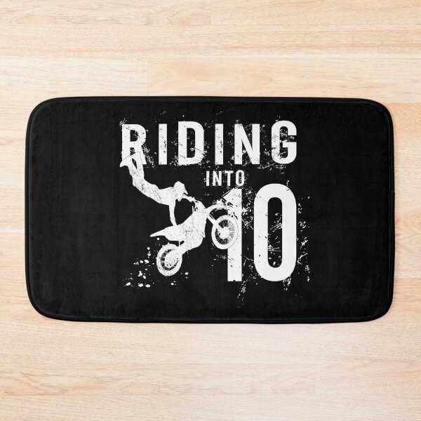Item preview, Riding Into 10 Years Old 10th Birthday Boy Dirt Bike Party design designed and sold by Grabitees.