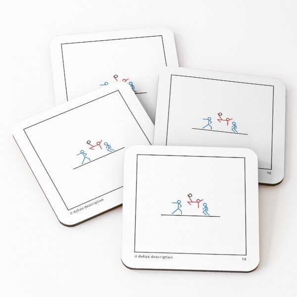 Item preview, "It defies description." Stickmen Print designed and sold by Jim Warner.