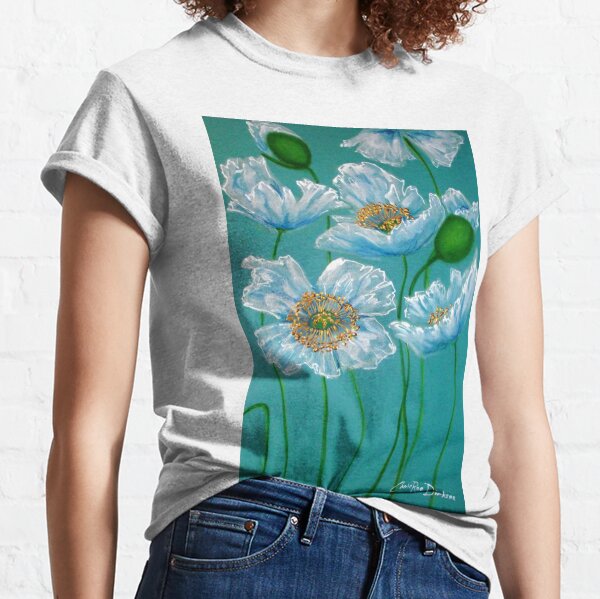 White Poppies Classic T-Shirt