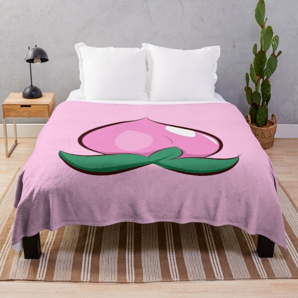 Item preview, Bright Pink Peach Pattern with leaves designed and sold by Maria Simone.