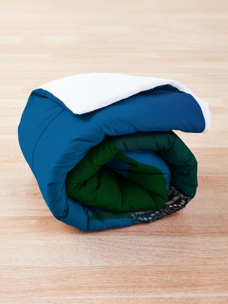 Alternate view of Loons on a Woodland Lake Comforter