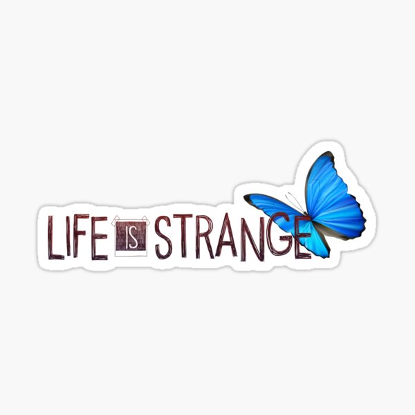 Das Leben ist seltsam Butterfly Logo Sticker