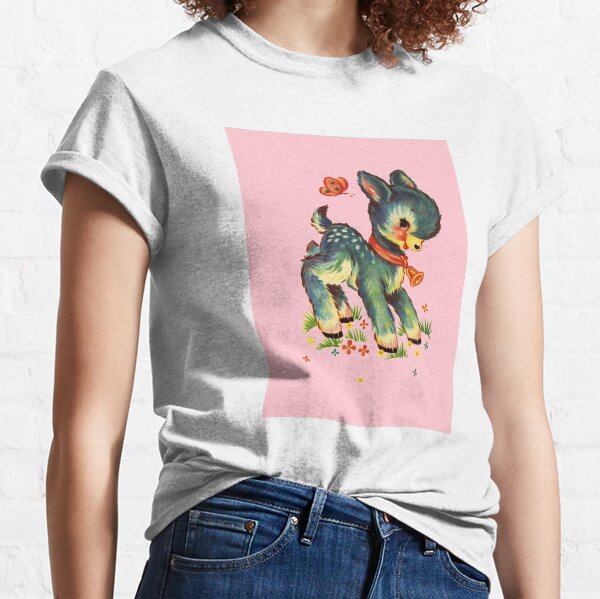 Kitsch Deer - Pink Classic T-Shirt