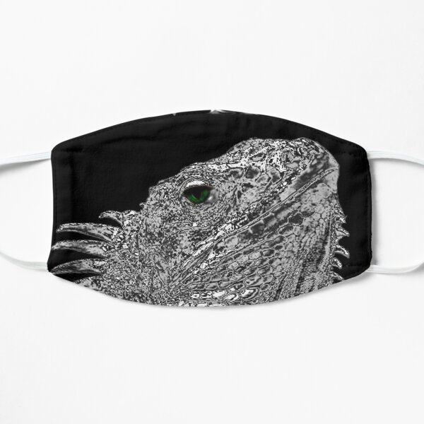 Advanced Shiny Silver Metal Iguana! Mask