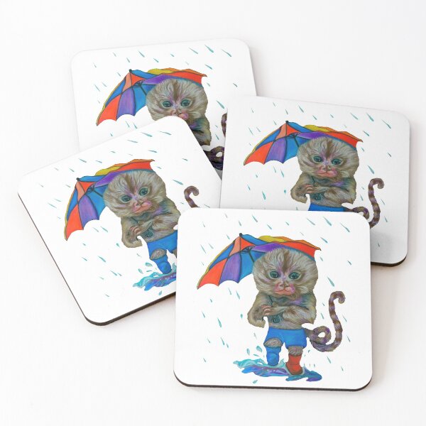 Item preview, Pygmy Marmoset in the Rain designed and sold by MariaSibireva.