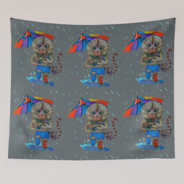 Item preview, Pygmy Marmoset in the Rain designed and sold by MariaSibireva.