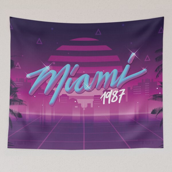 Item preview, Vaporwave Miami 1987 designed and sold by anziehend.