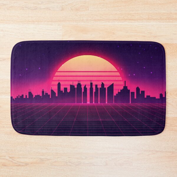 Item preview, Retro Vaporwave City Skyline designed and sold by anziehend.