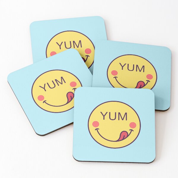 Item preview, Emoji face with phrase Yum designed and sold by artskill2k17.