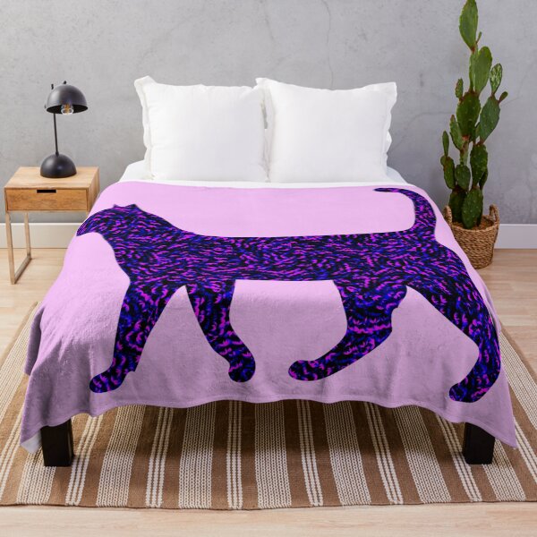 Item preview, Purple leaf pattern on mystical Cat || Feline designed and sold by vineeth.