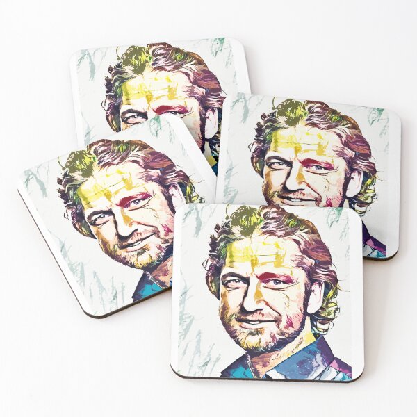 Item preview, A Tribute to Gerard Butler the Legend Digital Fan Art Movie Celebrity Abstract Portrait designed and sold by Naumovski.