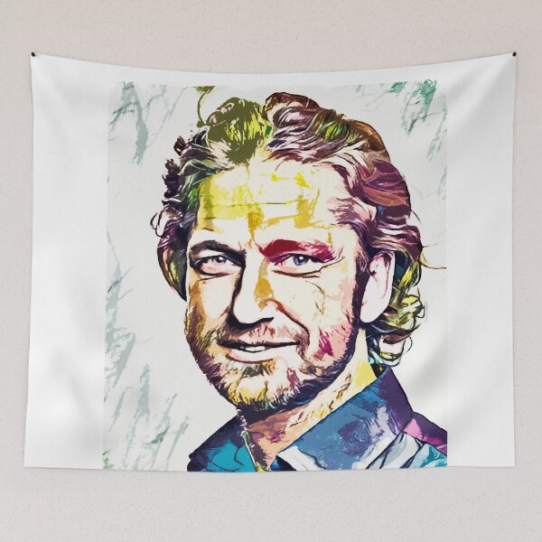 Item preview, A Tribute to Gerard Butler the Legend Digital Fan Art Movie Celebrity Abstract Portrait designed and sold by Naumovski.