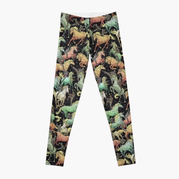 S/M Lularoe Kids Leggings Animal Print Gold Cat on Black NWT