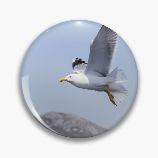 Item preview, Seagull flying beside a boat designed and sold by wellsie82.