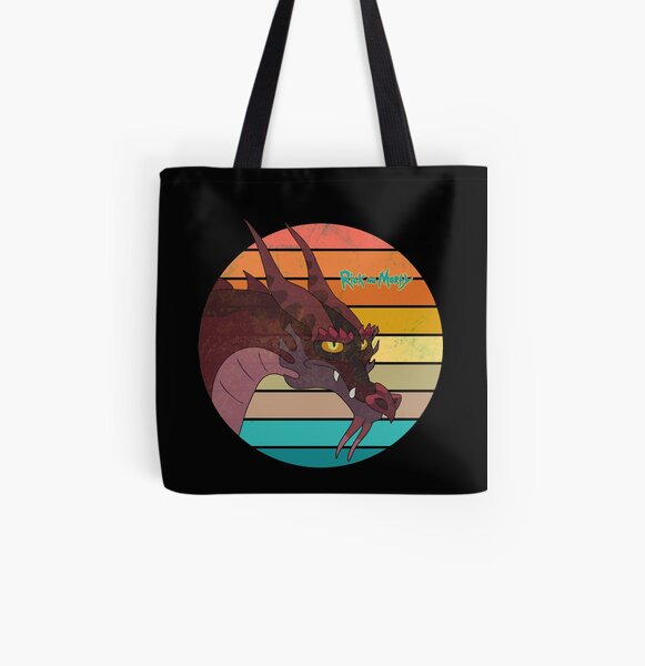 Rick and Morty - Dragon All Over Print Tote Bag