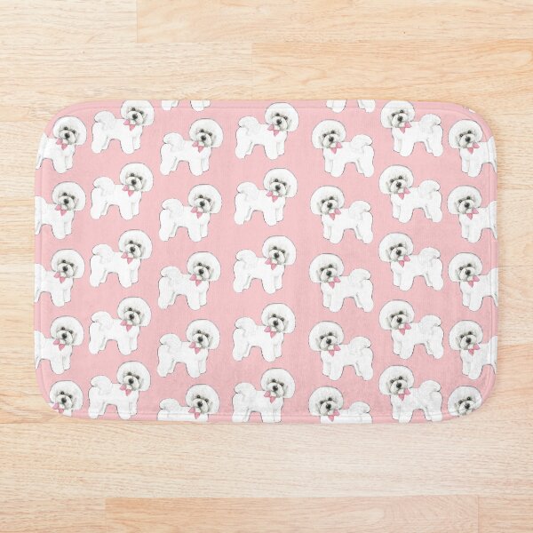 Item preview, Perro Bichon Frise, arcos rosados para perros, regalo de Navidad para ella, regalo para niñas, bolso de mano Bichon Frise, designed and sold by MagentaRose.