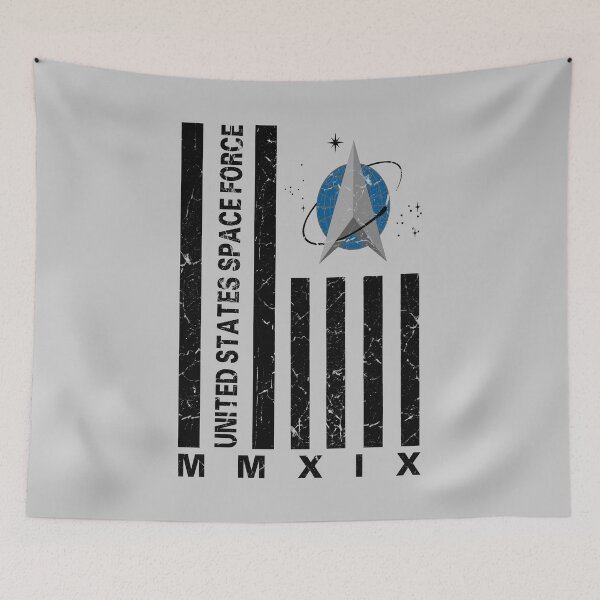 Item preview, Space Force New Logo Flag - United States Space Force  designed and sold by MagicBoutique.