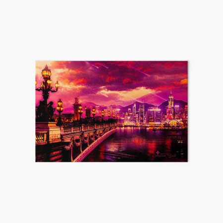 Purple City Galeriedruck