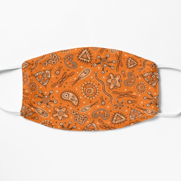 Cartoon Microbes - Orange Mask