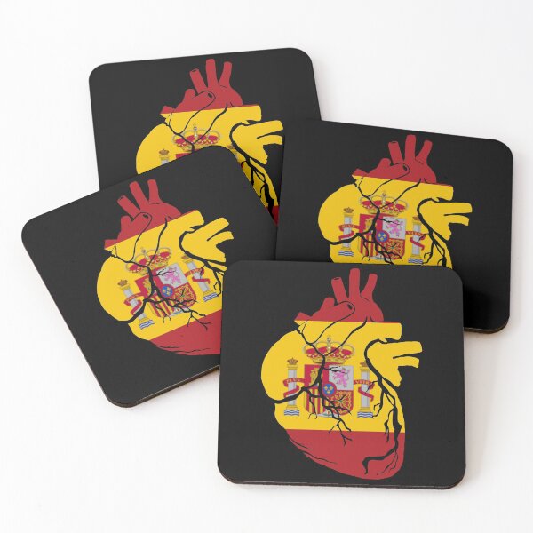 Item preview, Anatomical heart design, Spain flag designed and sold by BunDesigns.