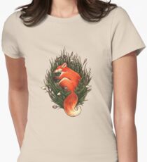Fox in the Brush Women's Fitted T-Shirt