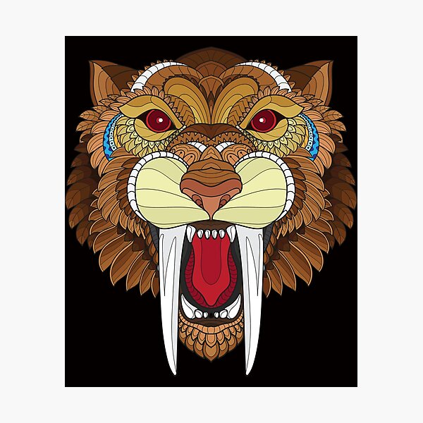 Saber-toothed Doodle Embroidery File