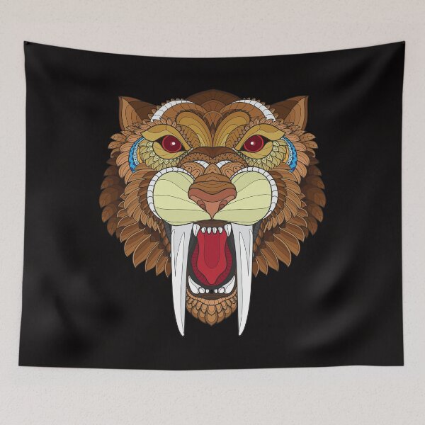 Item preview, Saber-toothed tiger Saber-toothed cat Smilodon designed and sold by Imutobi.