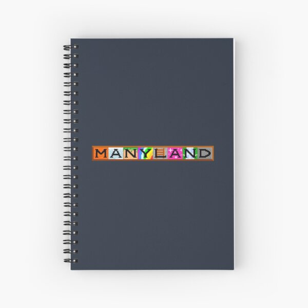 Manyland Logo by Korikabu Spiral Notebook