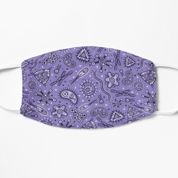 Cartoon Microbes - Purple Mask