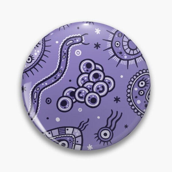 Item preview, Cartoon Microbes - Purple designed and sold by chayground.