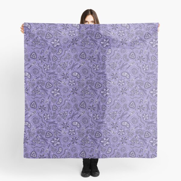 Cartoon Microbes - Purple Scarf