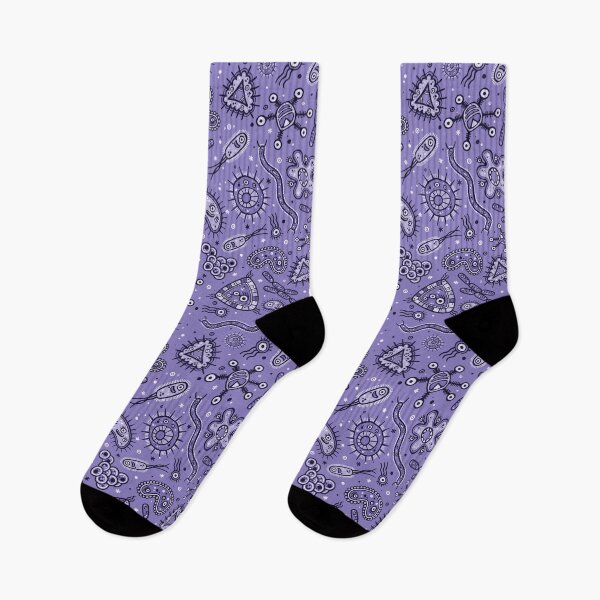 Item preview, Cartoon Microbes - Purple designed and sold by chayground.