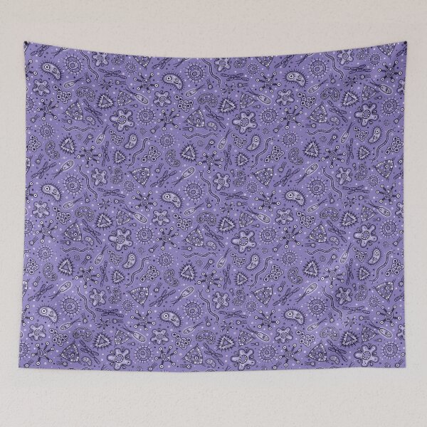 Item preview, Cartoon Microbes - Purple designed and sold by chayground.