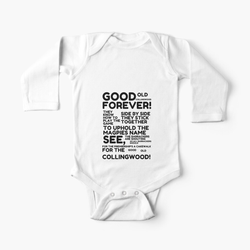 collingwood baby onesie