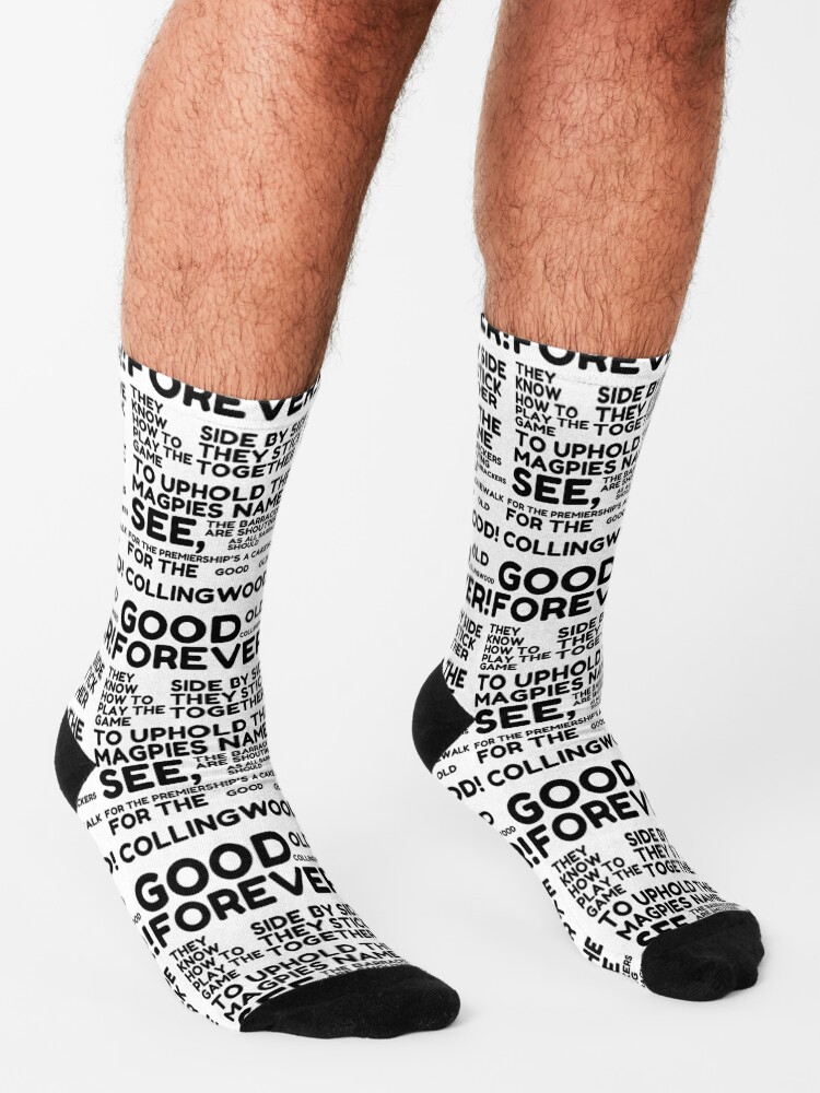"Good Old Collingwood Forever!" Socks by lukeyp25 Redbubble