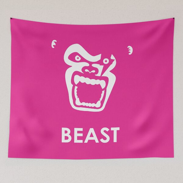 Item preview, Instinct - Magneta & White Gorilla Beast designed and sold by XOOXOO.