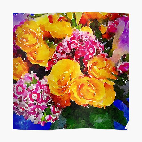 Watercolor Bouquet Poster