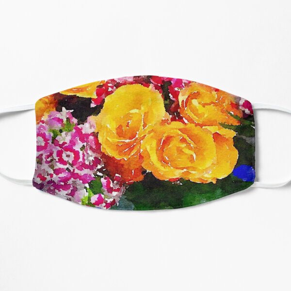Watercolor Bouquet Flat Mask