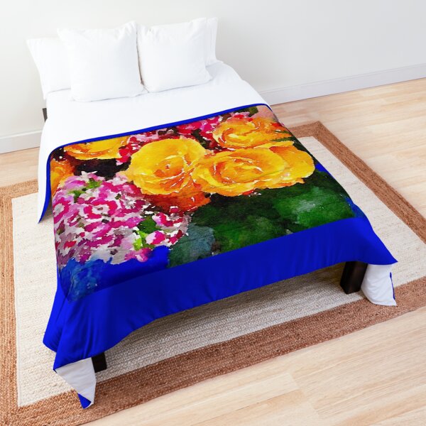 Watercolor Bouquet Comforter