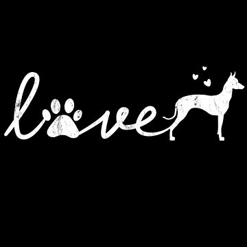 Imagen de la obra Xoloitzcuintli Mexican Hairless Xolo Love Dog Pet Lover Gift de rafaeltto