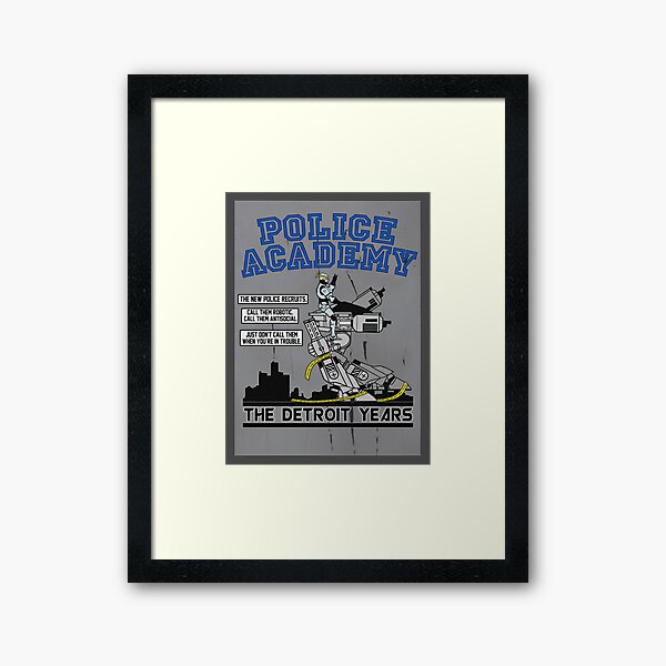 Police Academy 'The Detroit Years' Framed Art Print