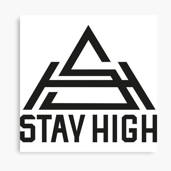 Stay High Logo Ufo361 White Canvas Print By Kheyshop Redbubble