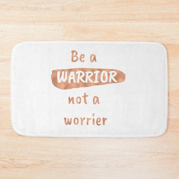 Item preview, Be a Warrior Not a Worrier | Copper Gold Metallic designed and sold by SoNifty.
