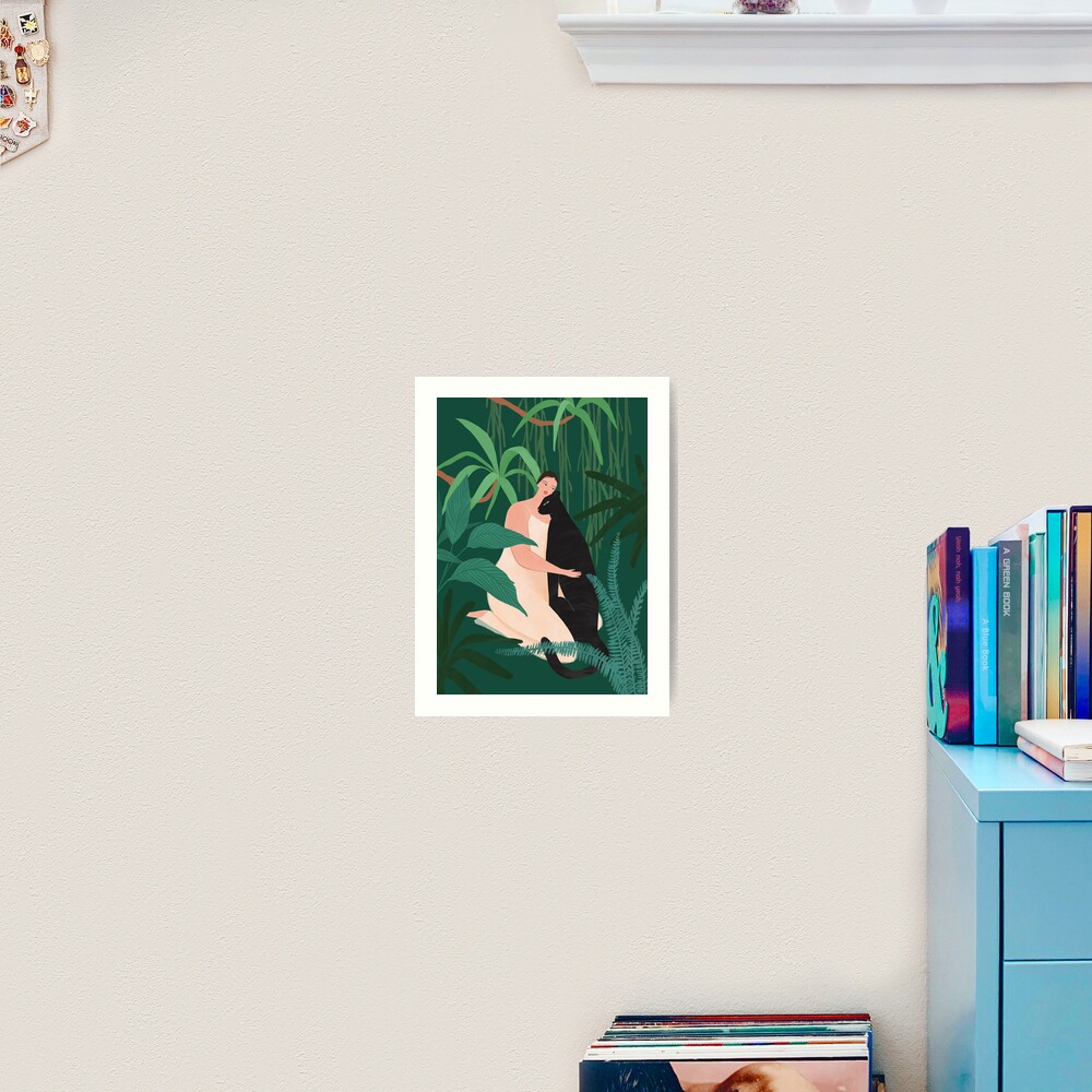 Green Comforting Art Print