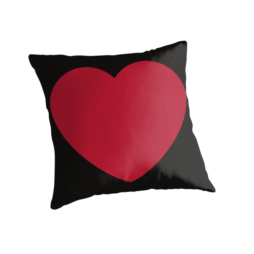 heart emoji pillow