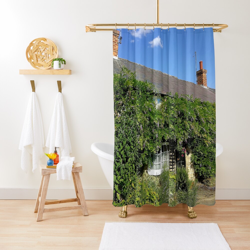 "An English country cottage" Shower Curtain for Sale by PPFImages Redbubble
