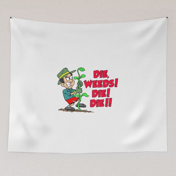 Item preview, Die Weeds Die Funny Gardening Cartoon Humor designed and sold by jaycartoonist.