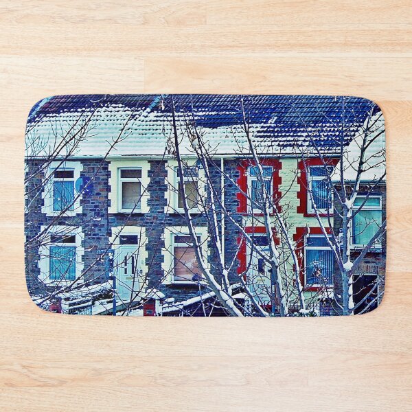 Item preview, Snowy Houses Porth designed and sold by VikingVisual.