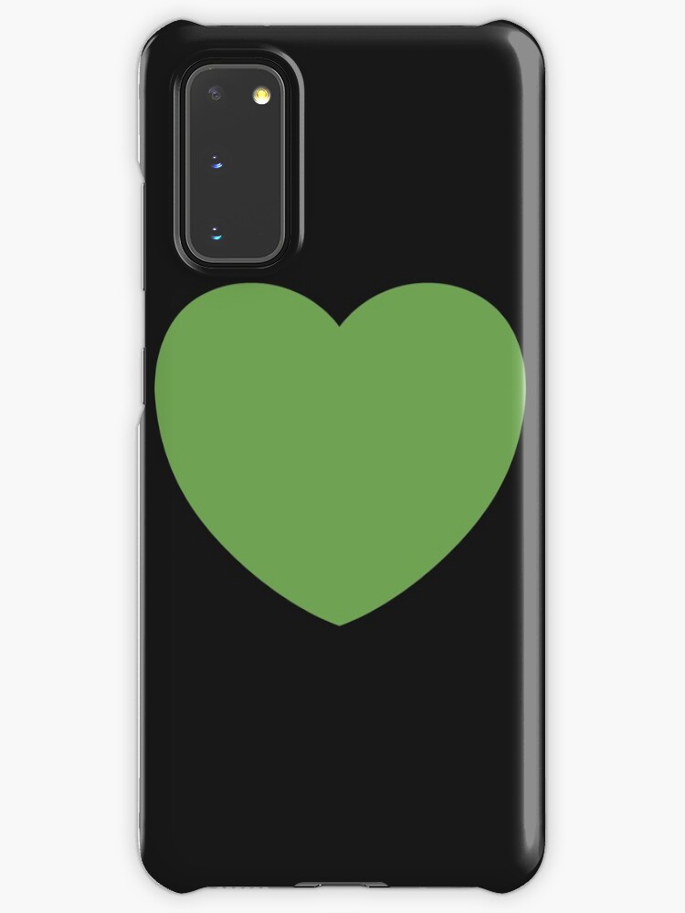 Grunes Herz Emoji Hulle Klebefolie Fur Samsung Galaxy Von Winkham Redbubble